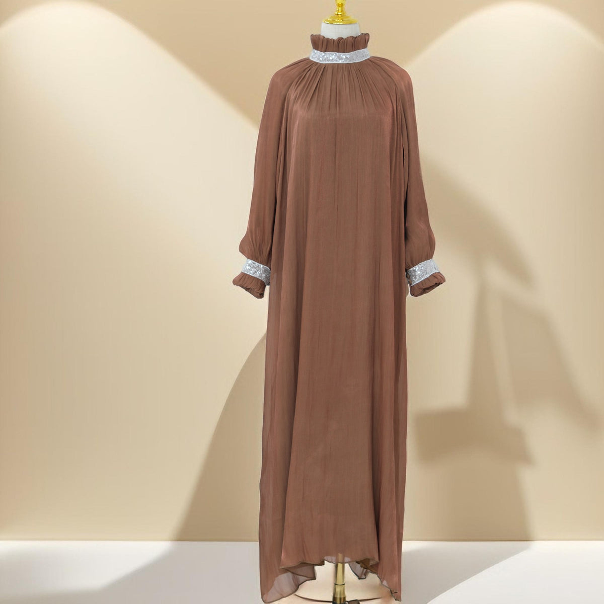 Mira - Twilight Elegance Embellished Maxi Dress - Try Modest Limited