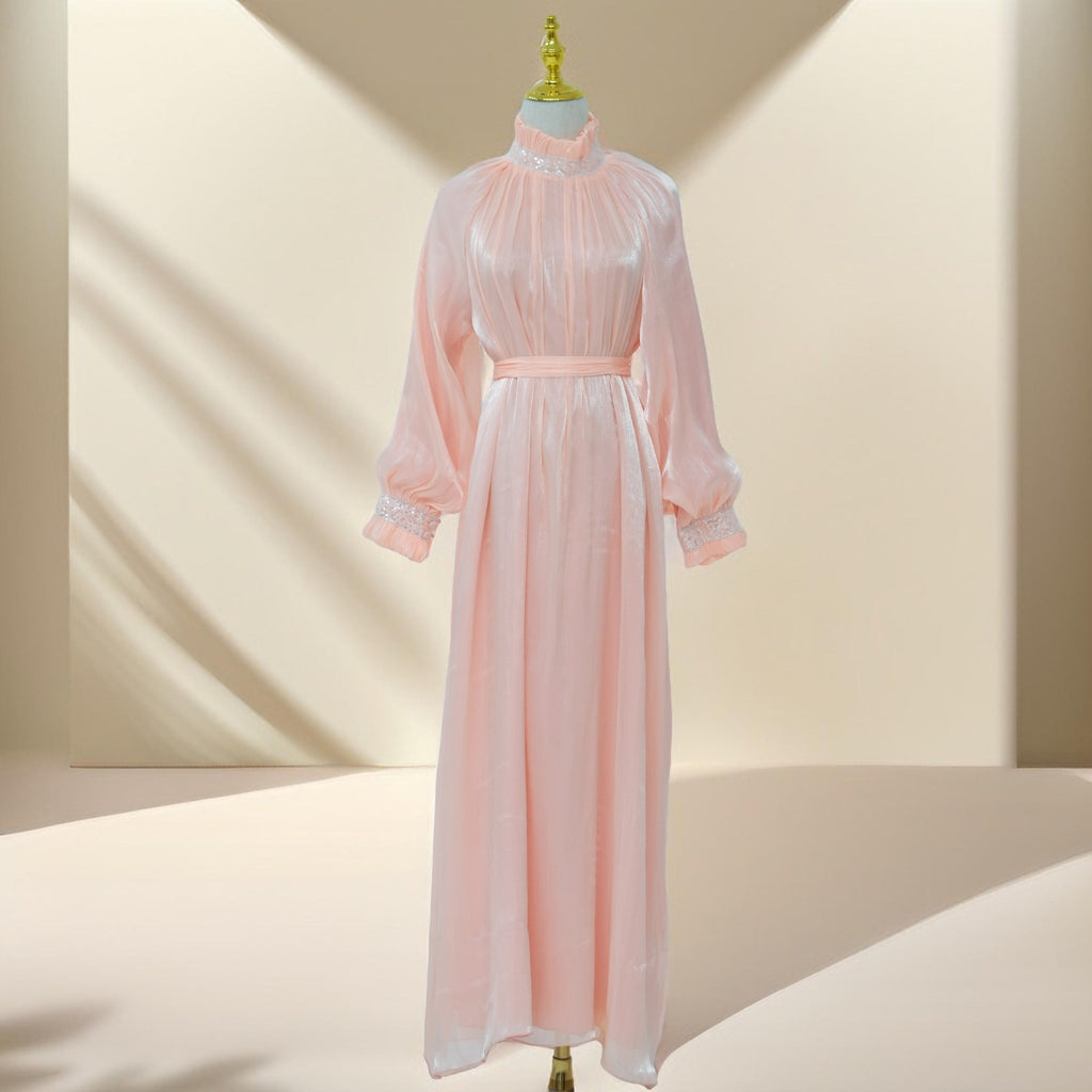 Mira - Twilight Elegance Embellished Maxi Dress - Try Modest Limited