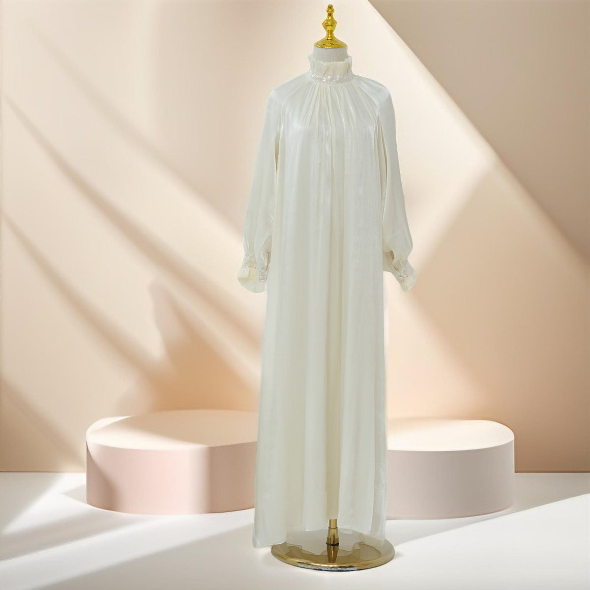 Mira - Twilight Elegance Embellished Maxi Dress - Try Modest Limited