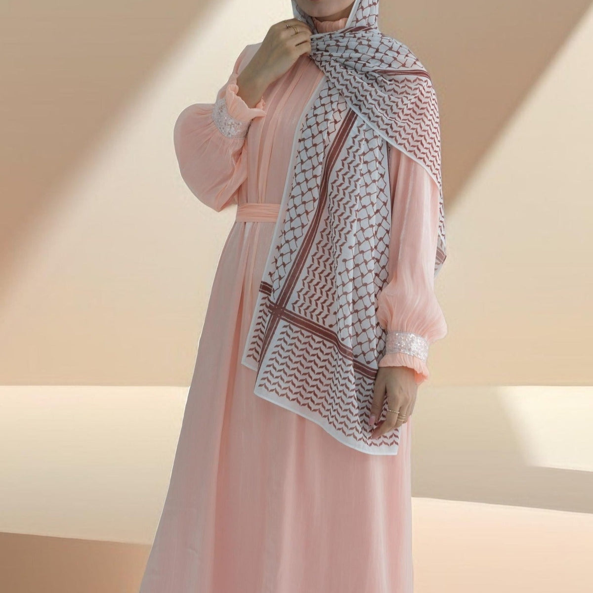 Mira - Twilight Elegance Embellished Maxi Dress - Try Modest Limited