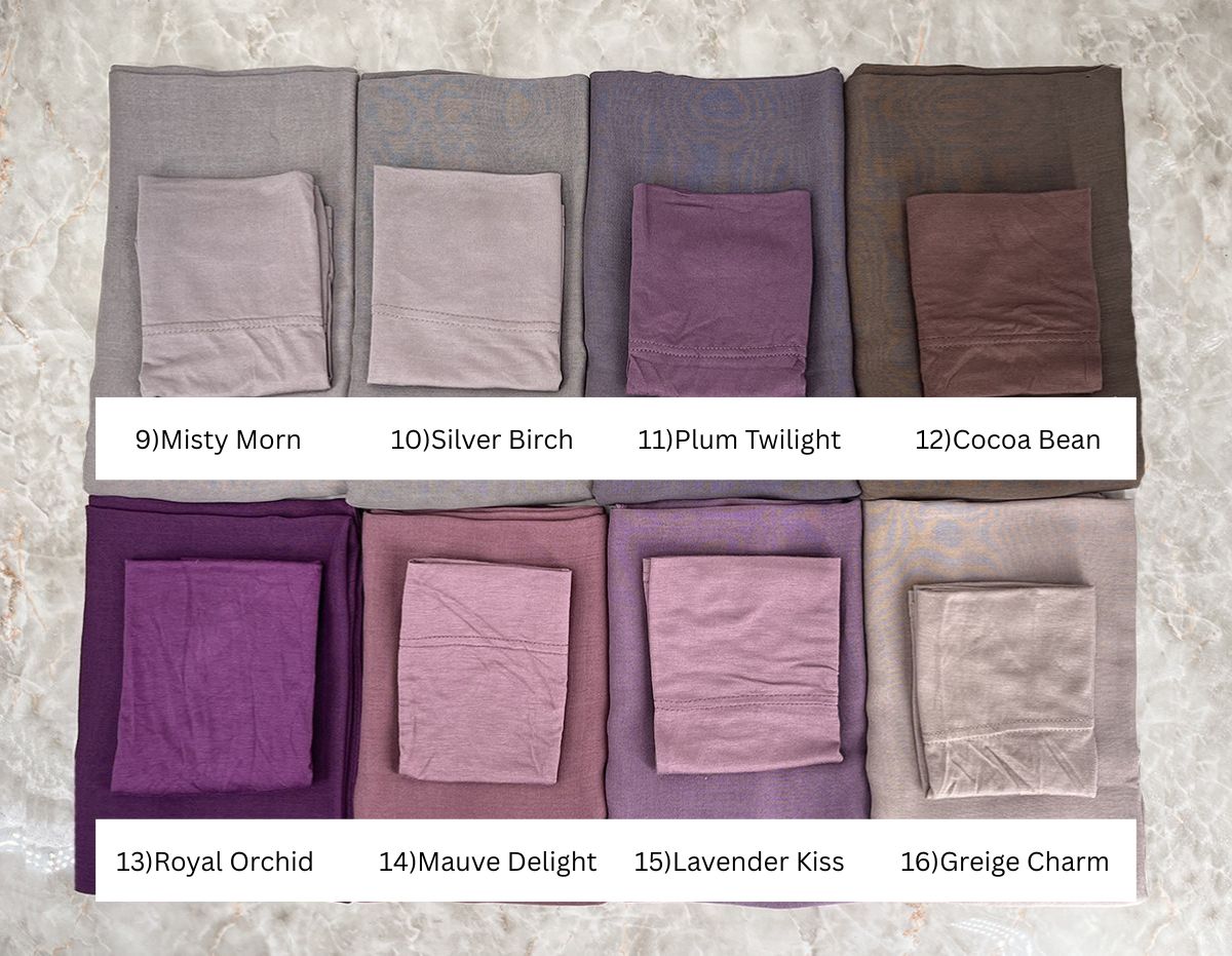 Essential Modal Hjabs With Matching Cap -35 shades - Try Modest Limited