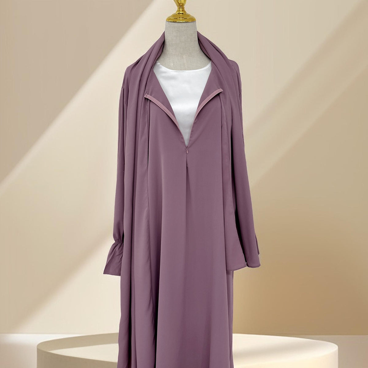 Modest Ease Daily wear abaya with attached hijab - Try Modest Limited