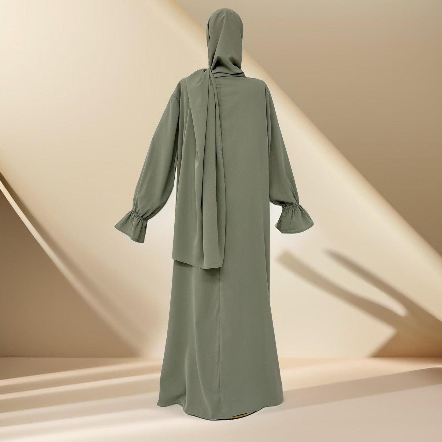 Modest Ease Daily wear abaya with attached hijab - Try Modest Limited 