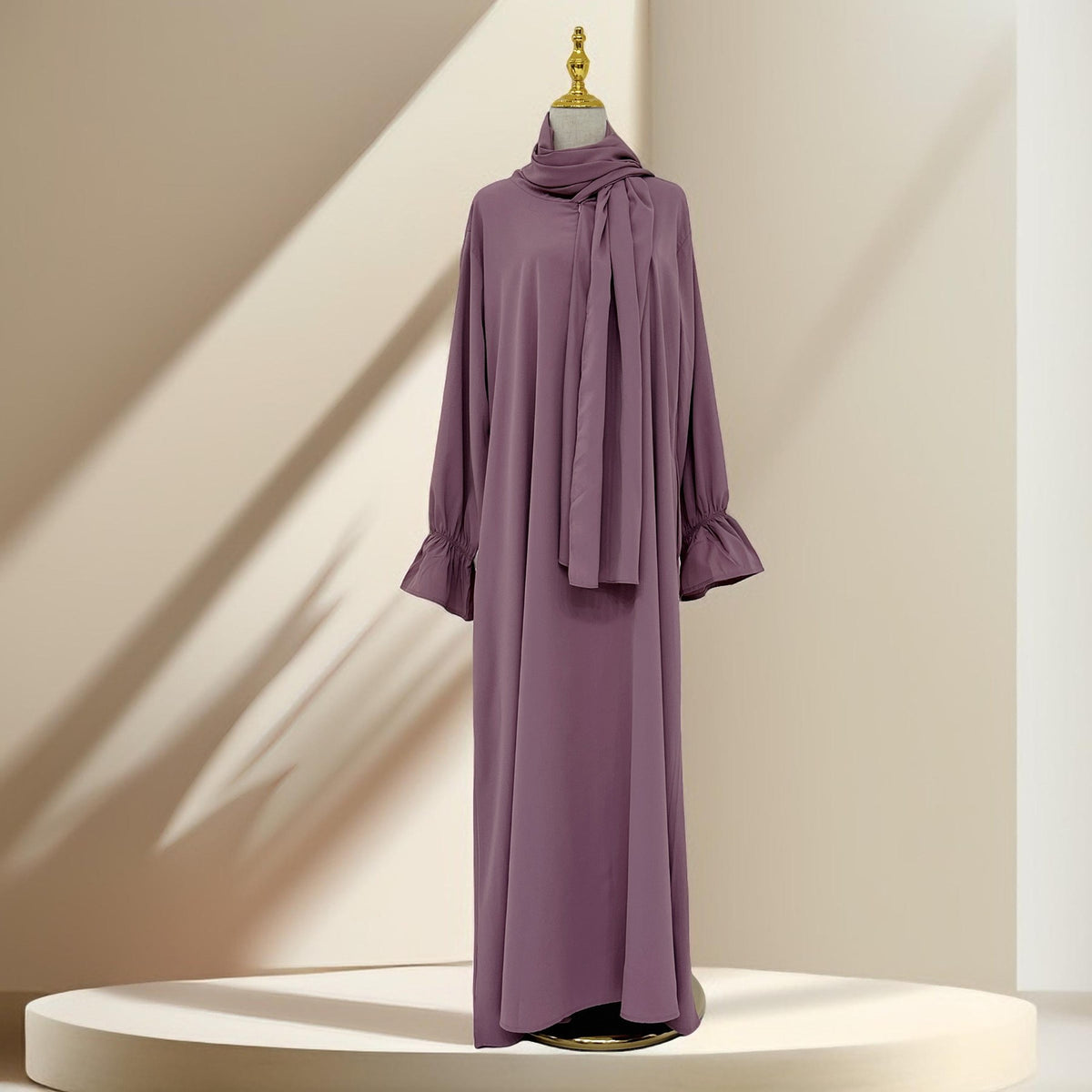 Modest Ease Daily wear abaya with attached hijab - Try Modest Limited