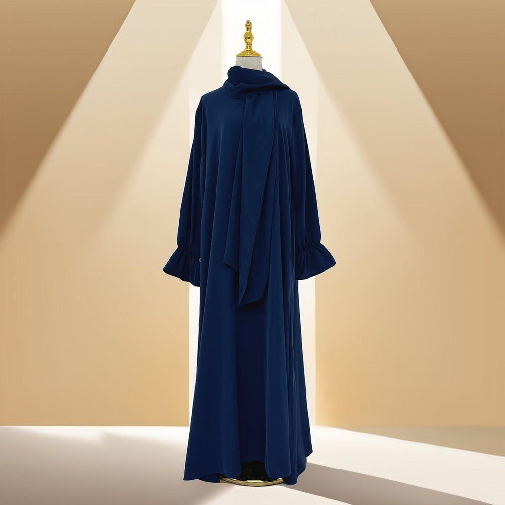 Modest Ease Daily wear abaya with attached hijab - Try Modest Limited