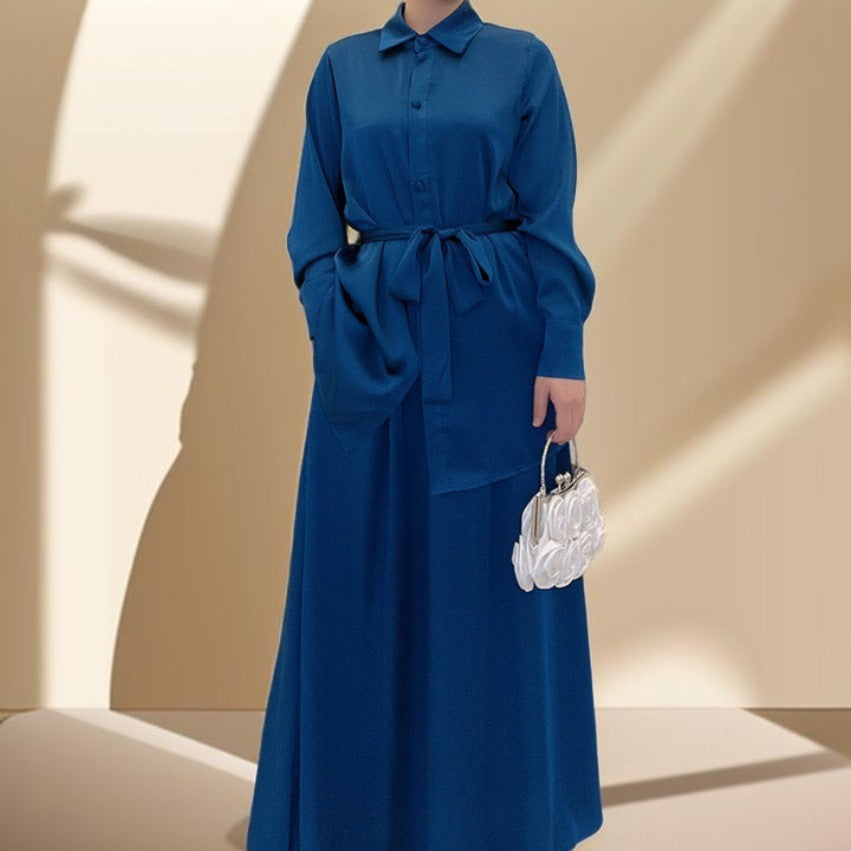 Modest Maxi Skirt and Button-Down Top Set - Try Modest Limited