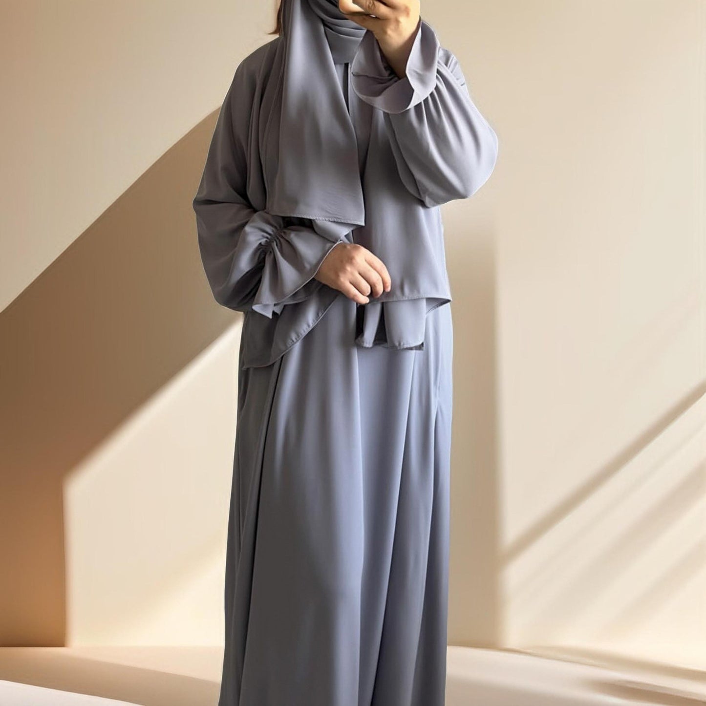 Modest Ease Daily wear abaya with attached hijab - Try Modest Limited 