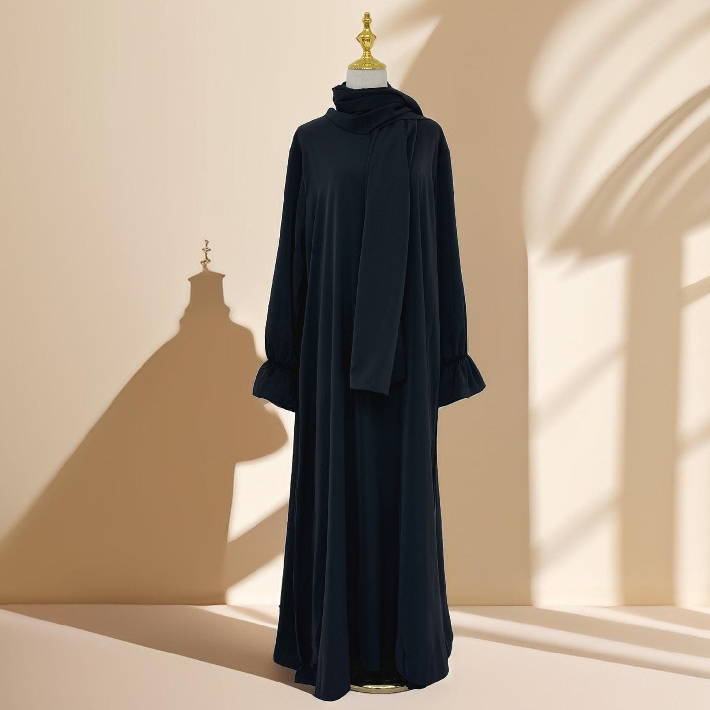 Modest Ease Daily wear abaya with attached hijab - Try Modest Limited 