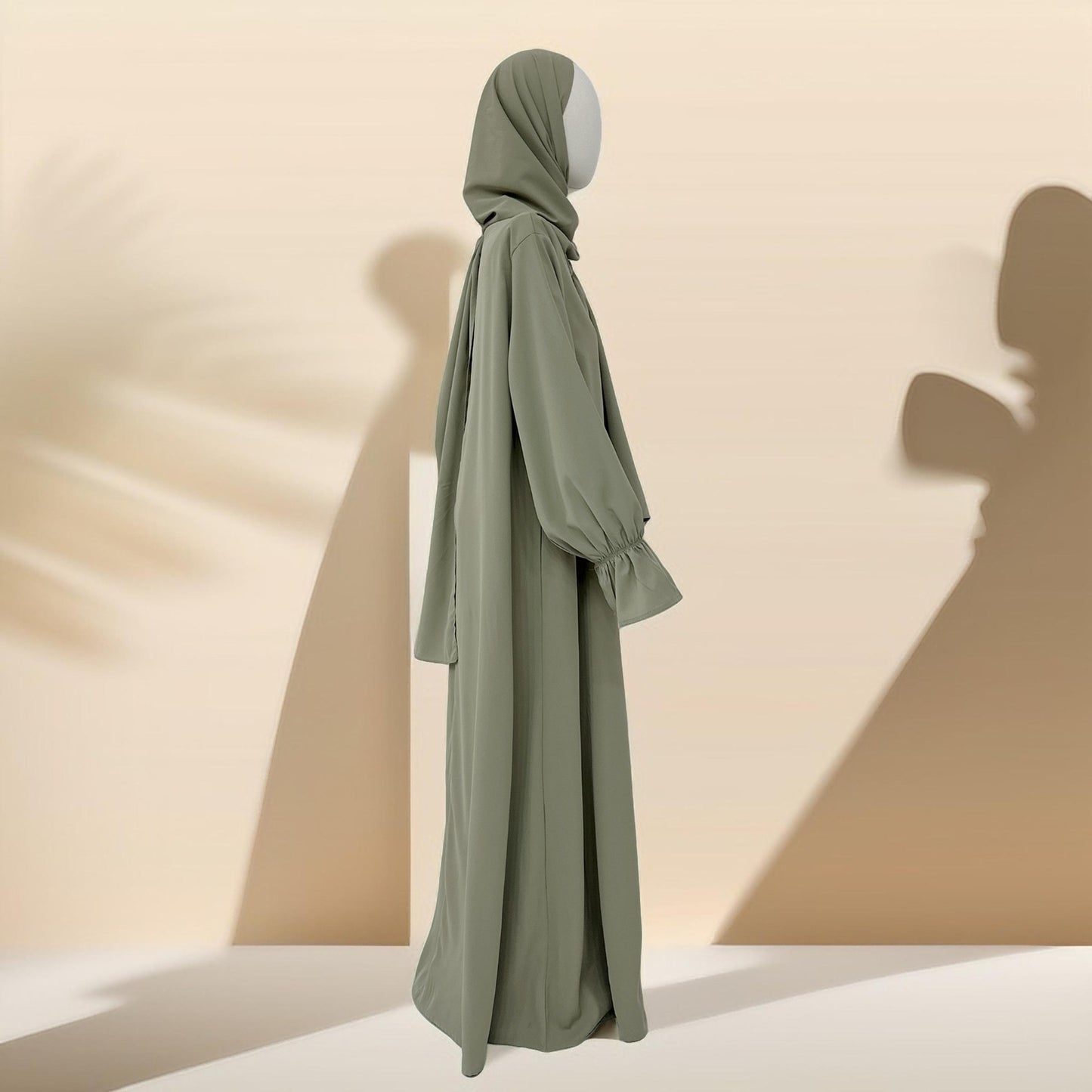 Modest Ease Daily wear abaya with attached hijab - Try Modest Limited 