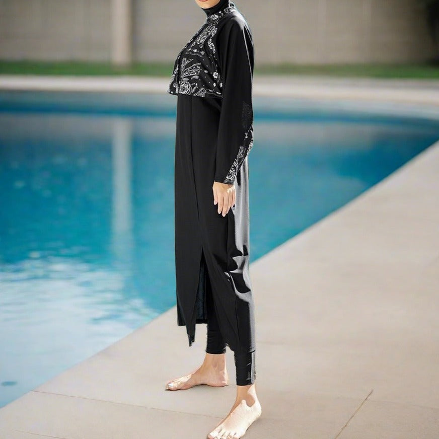 Modesta Splash 3-Piece Swimsuit Set - Try Modest Limited