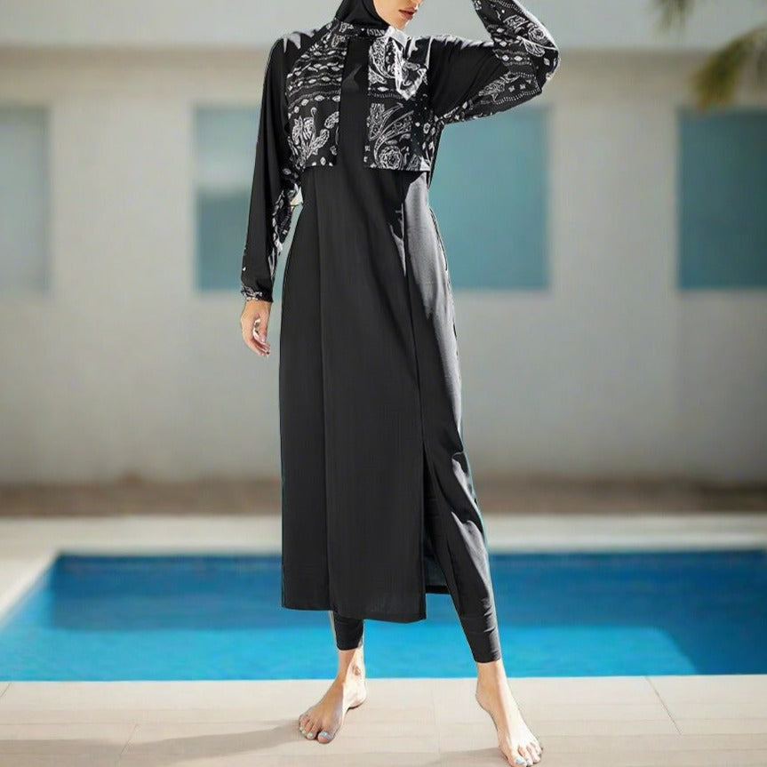 Modesta Splash 3-Piece Swimsuit Set - Try Modest Limited