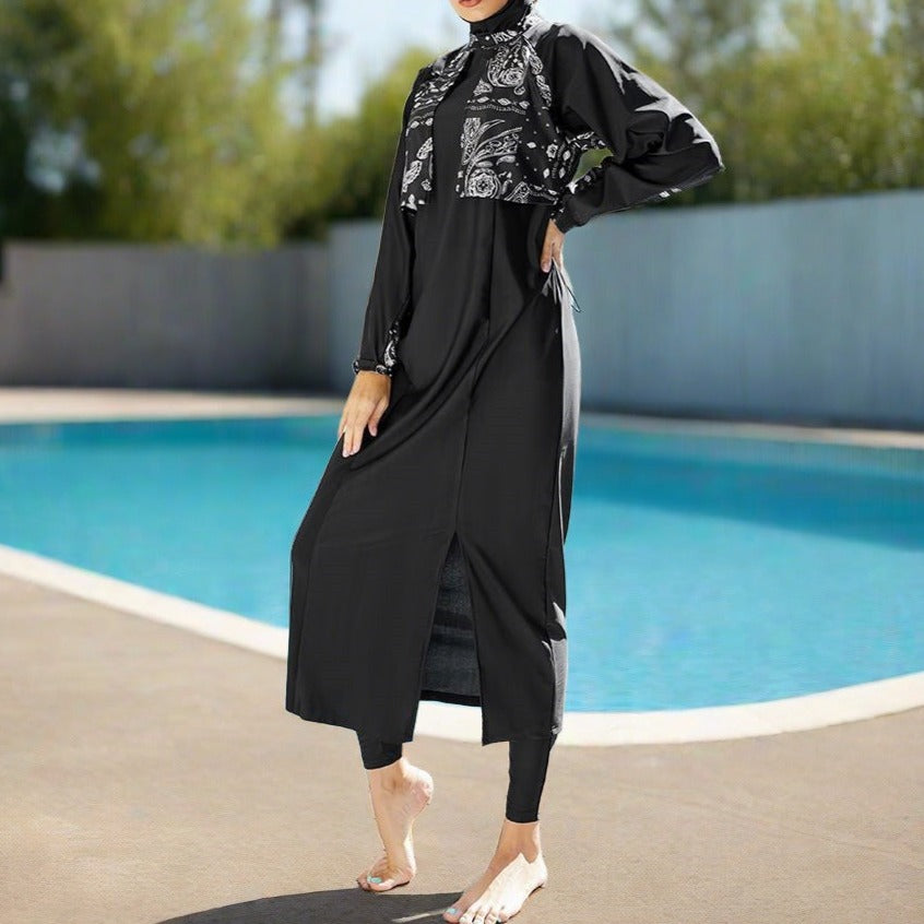 Modesta Splash 3-Piece Swimsuit Set - Try Modest Limited