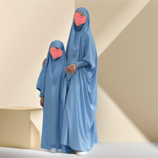 Mommy & Me Abaya Prayer Dresses: Elegant Matching Sets for Mother-Daughter Bonding - Try Modest Limited 