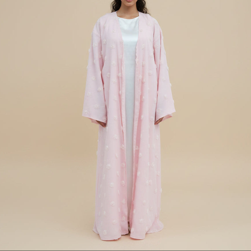Muna 3D Flower Sommer Abaya & Hijab Set