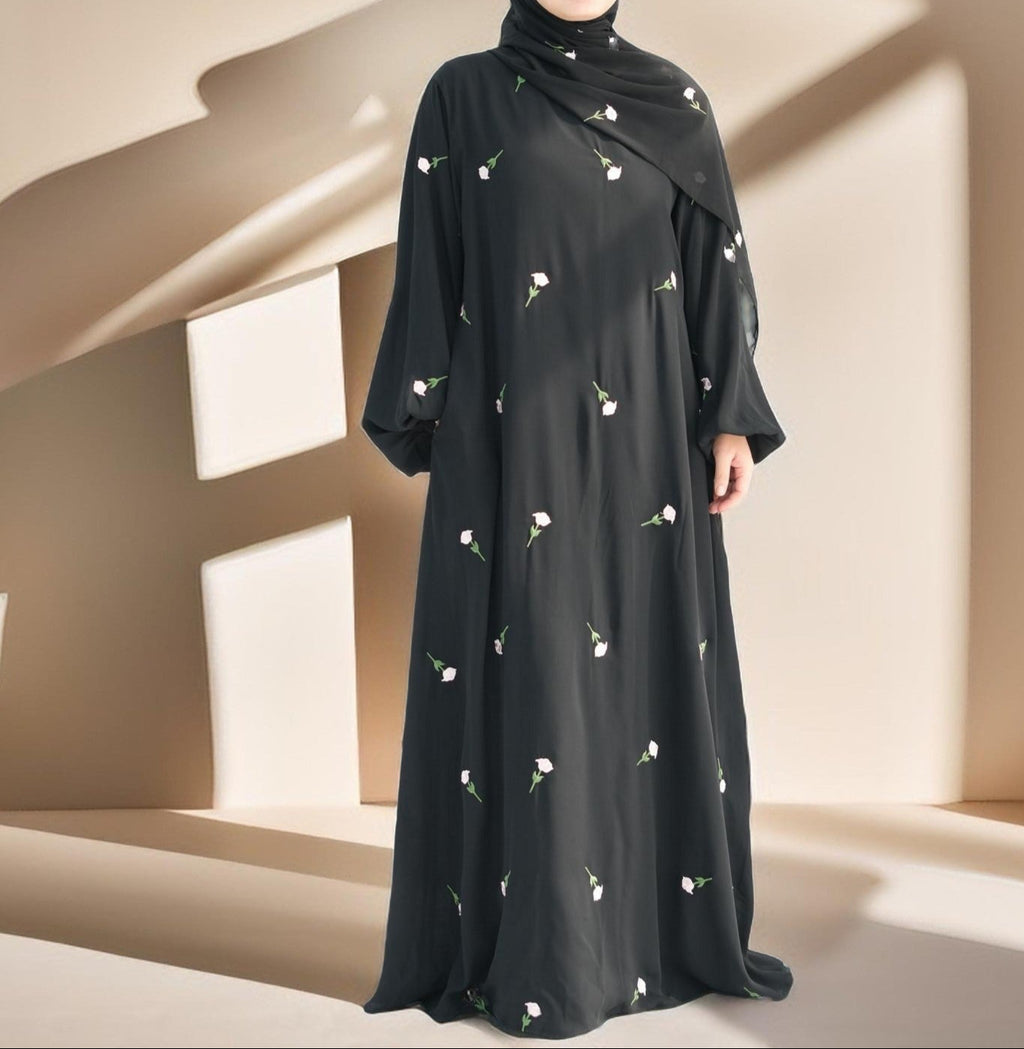 Nadira Maxi Dress with Matching Hijab - Try Modest Limited