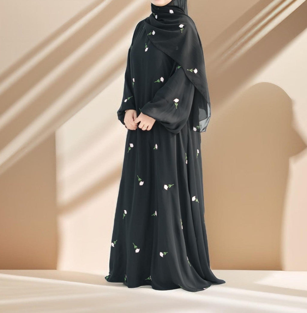 Nadira Maxi Dress with Matching Hijab - Try Modest Limited