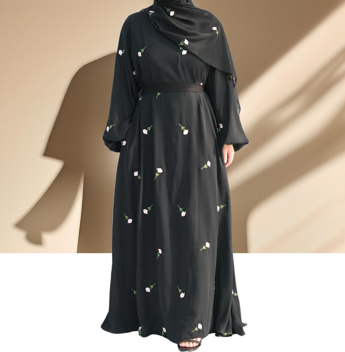 Nadira Maxi Dress with Matching Hijab - Try Modest Limited