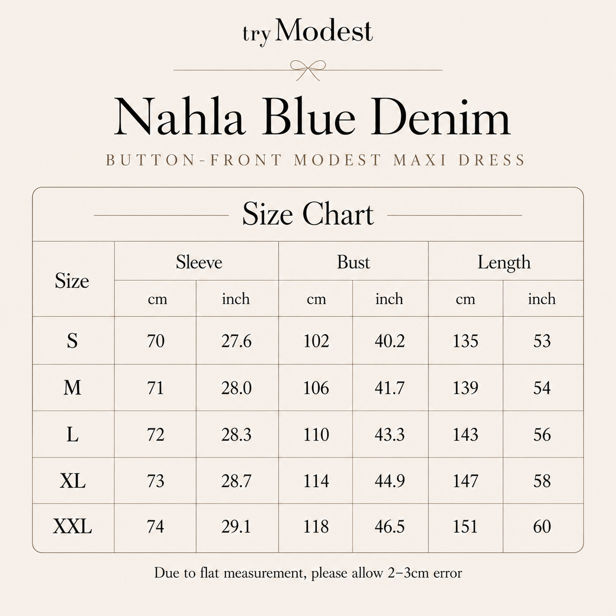 Nahla Blaues Jeans-Maxikleid mit Knopfleiste