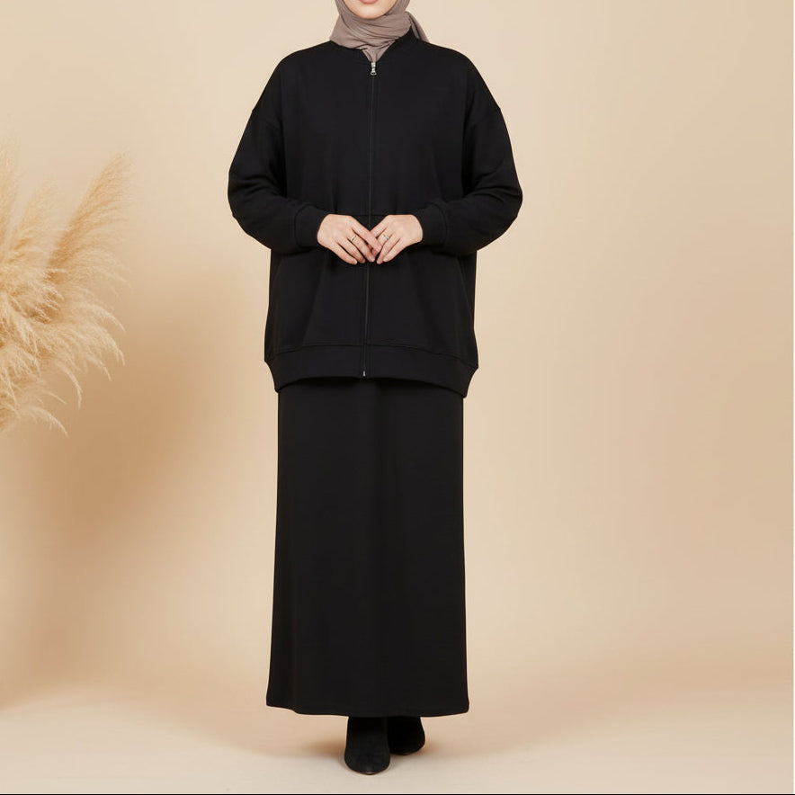 Set di due pezzi con felpa Nerina Modest e gonna lunga