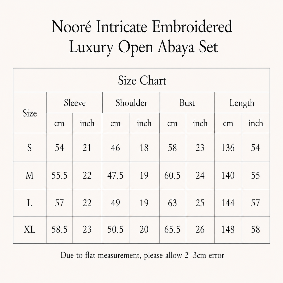 Nooré Intricate Embroidered Luxury Open Abaya Set