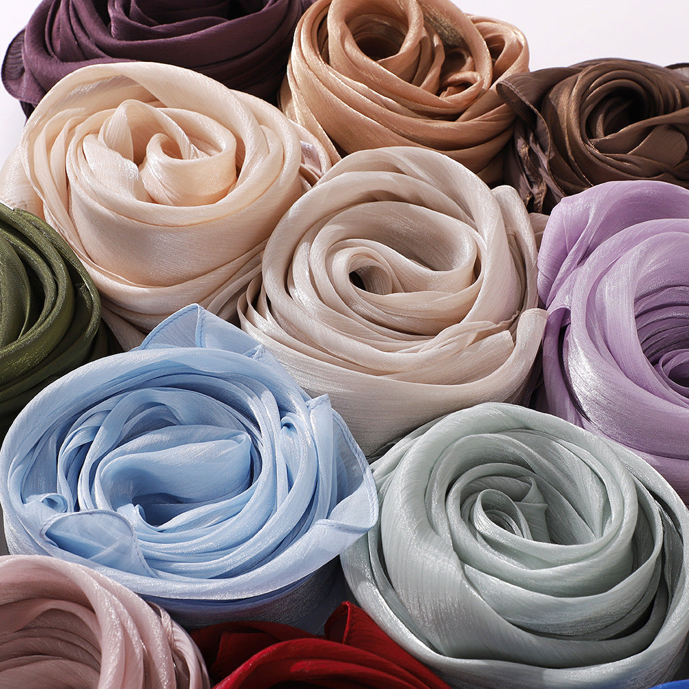 Glossy Silk Hijabs - 20 Shades - Try Modest Limited