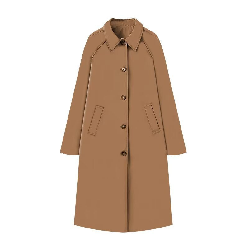 Elegant trenchcoat för kvinnor – Enkla höst- och vinterytterkläder
