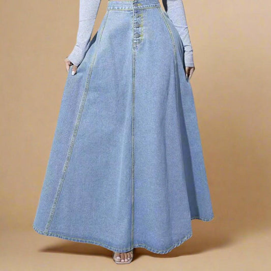 Vintage Vibe Denim Skirt