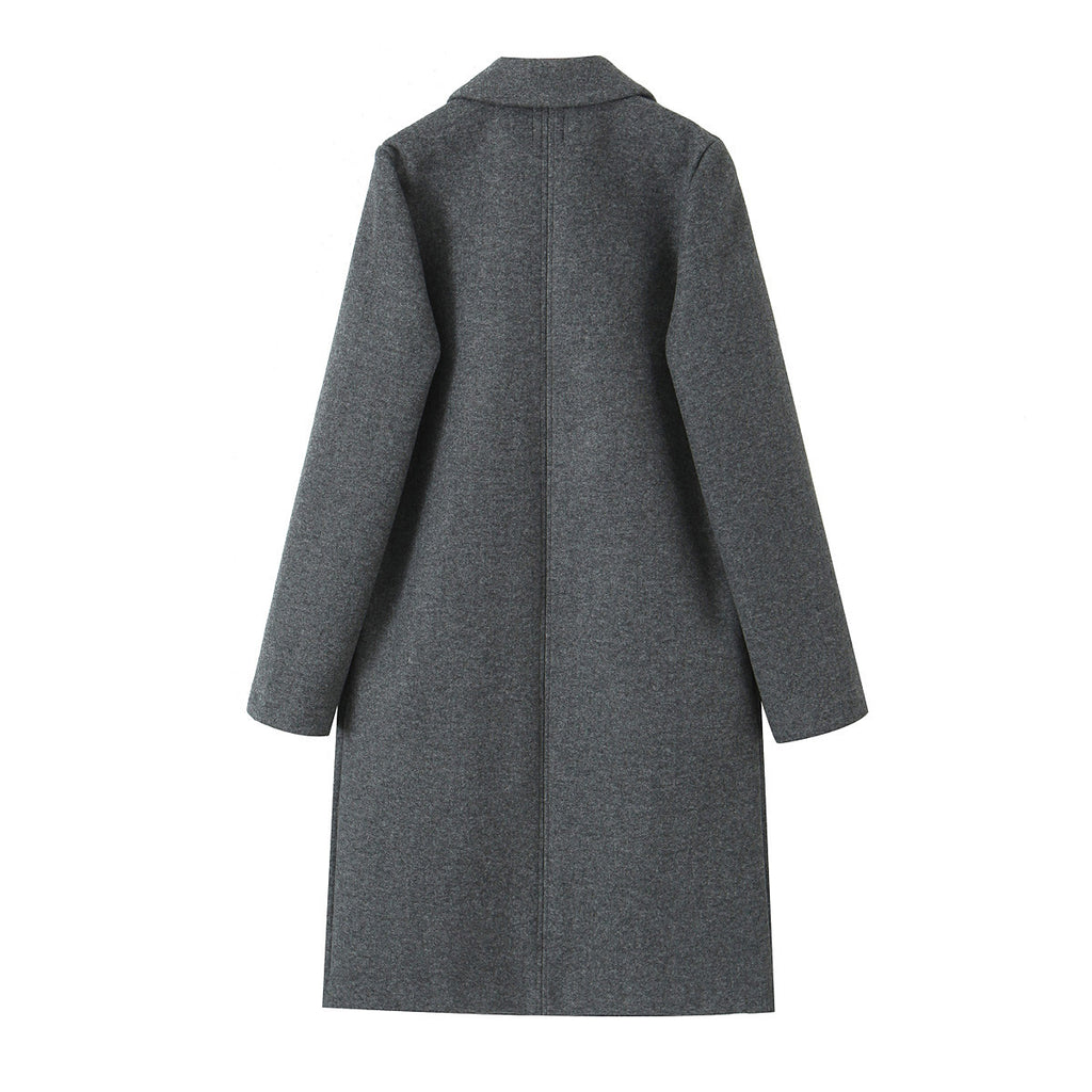 Textured open coat with a lapel collar - Try Modest Limited