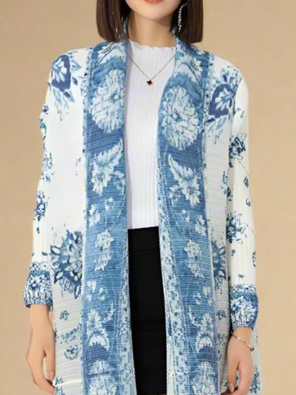 Boho panjang dicetak kimono