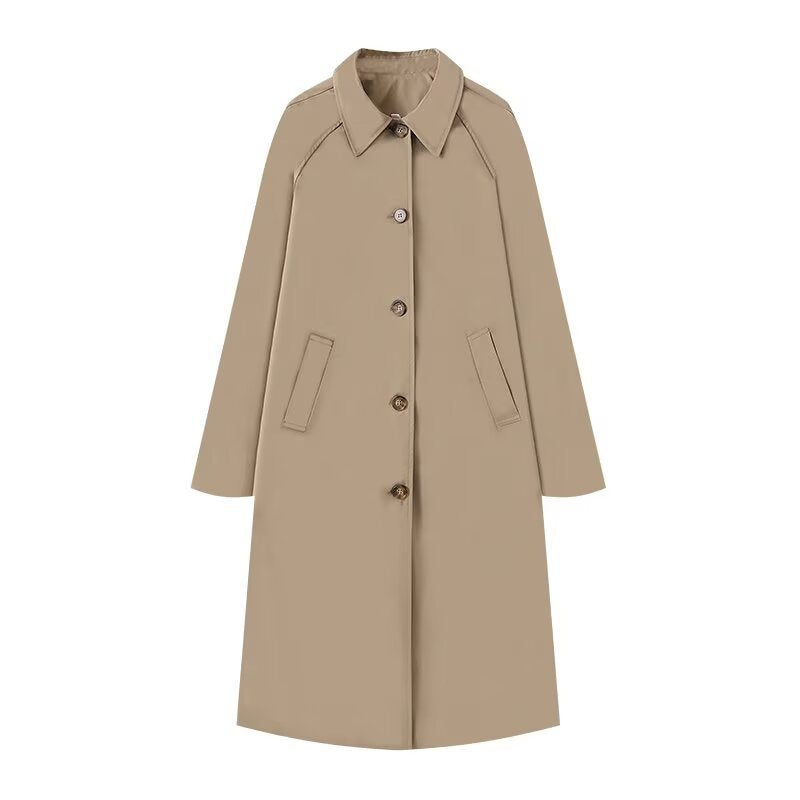 Elegant trenchcoat för kvinnor – Enkla höst- och vinterytterkläder
