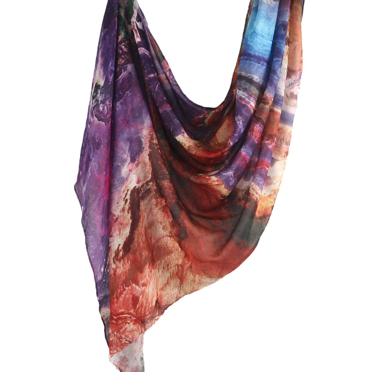 Trykte Tie Dye Hijabs