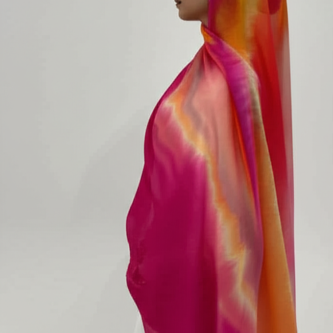 Ombre Bloom Modal Hijab - Try Modest Limited