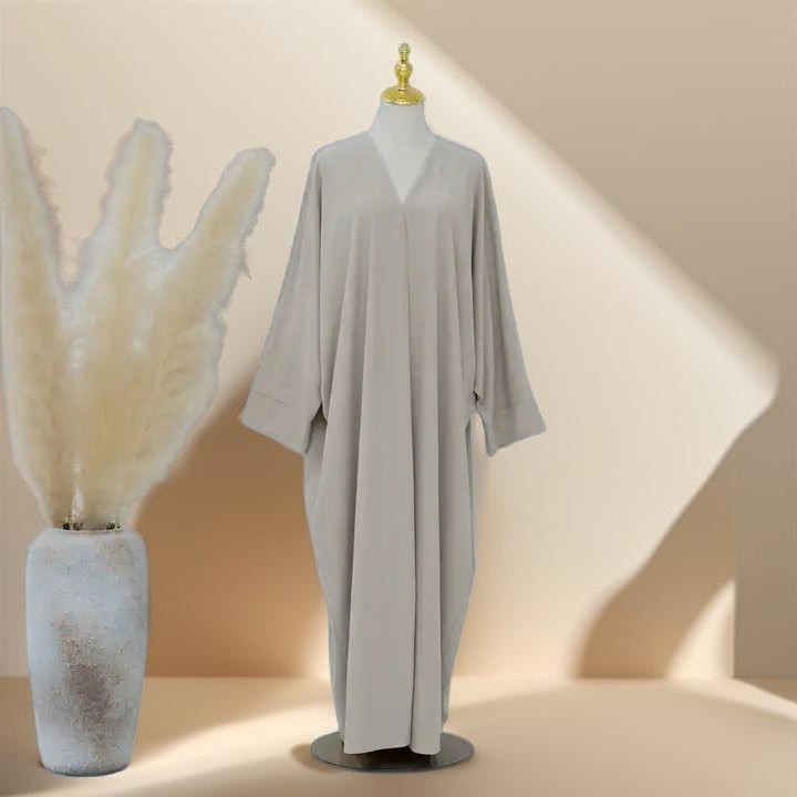 Open Front Corduroy Throw Over Abaya - Try Modest Limited