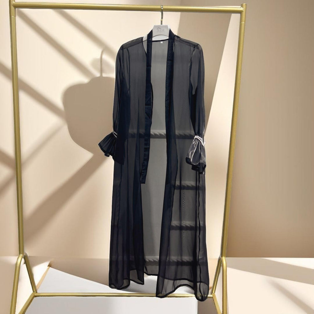 Open organza throw over With Pearl Sleeves - Try Modest Limited