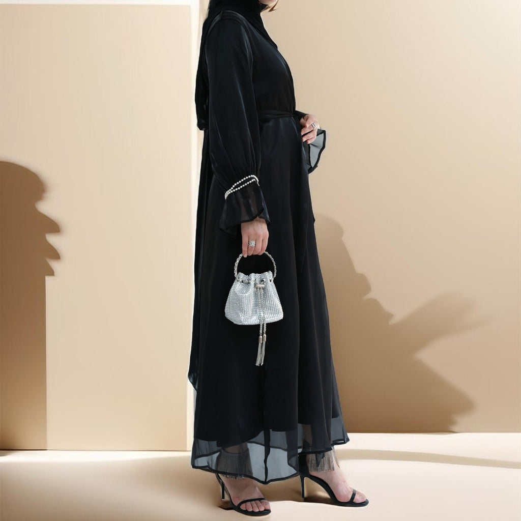 Open organza throw over With Pearl Sleeves - Try Modest Limited