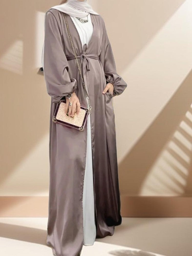 Casual Beautiful Bubble sleeve Kimono/Abaya for Women - Try Modest Limited 