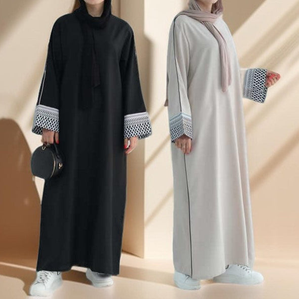 Palestine Kufiyah Inspired Abaya - Try Modest Limited