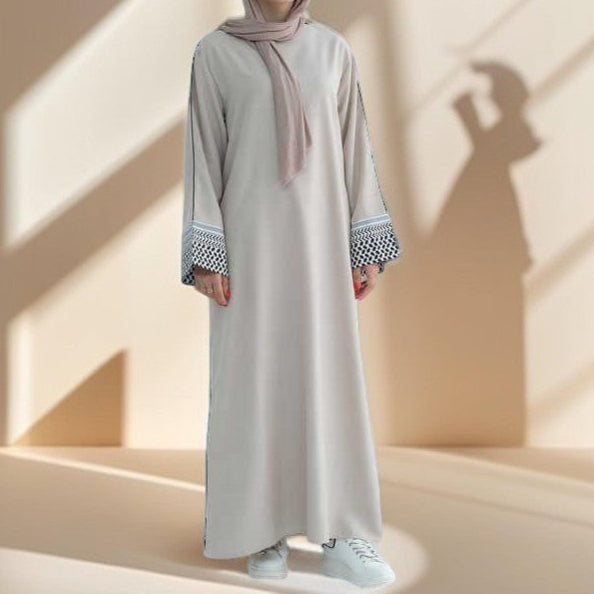 Palestine Kufiyah Inspired Abaya - Try Modest Limited