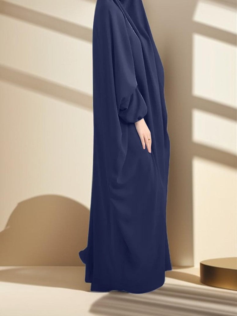 Plain Batwing sleeve prayer gown - Try Modest Limited 