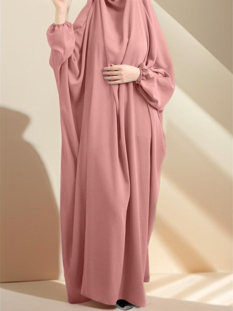 Plain Batwing sleeve prayer gown - Try Modest Limited