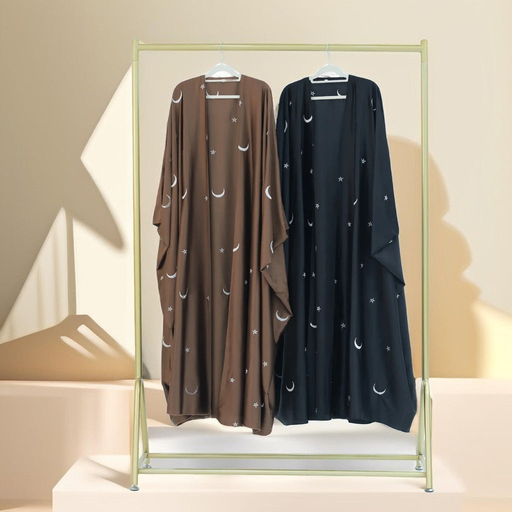 Qamar Ramadan Satin Moonlight Abaya - Try Modest Limited