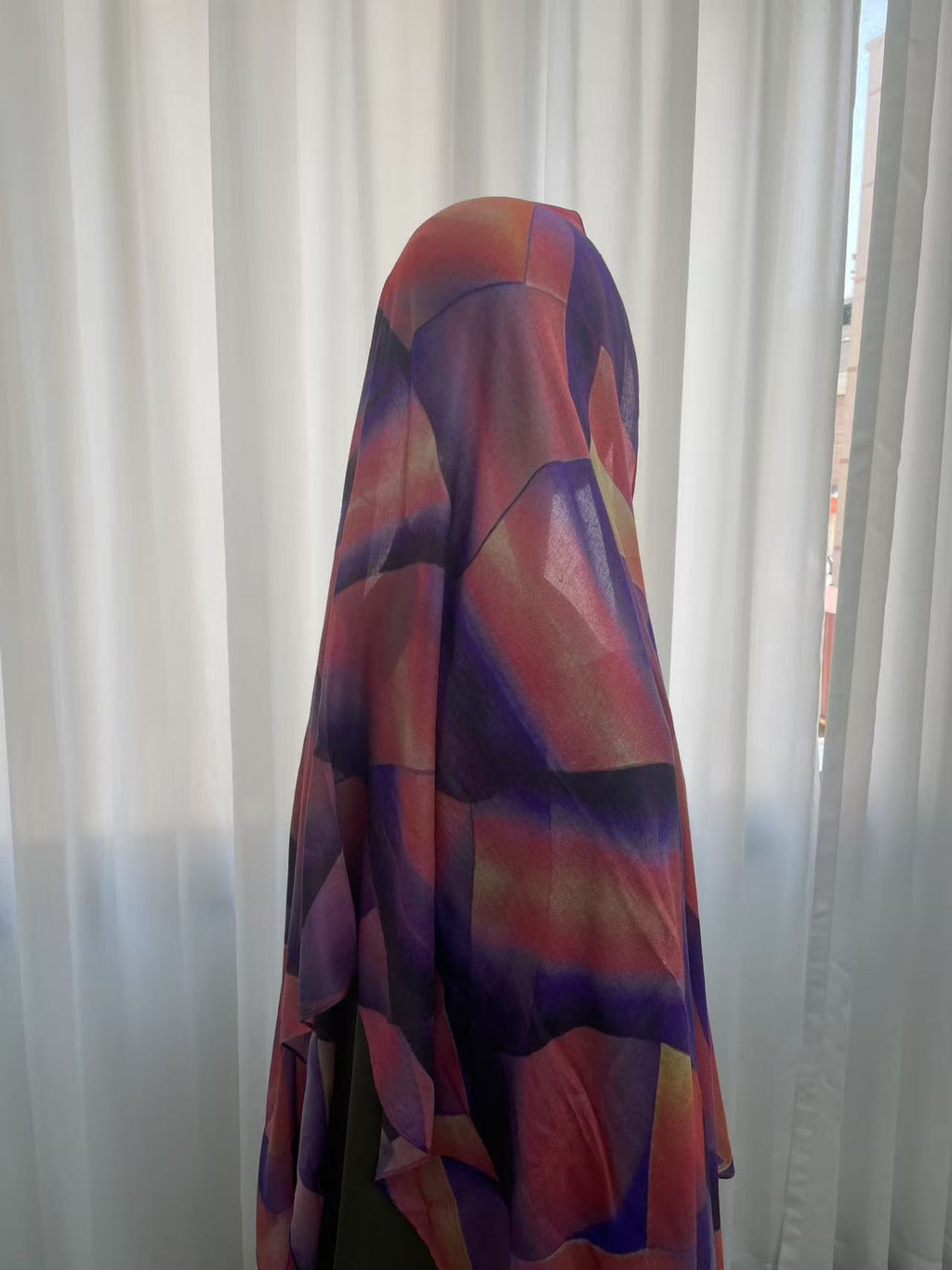 Raspberry Checkers Print Modal Hijab - Try Modest Limited