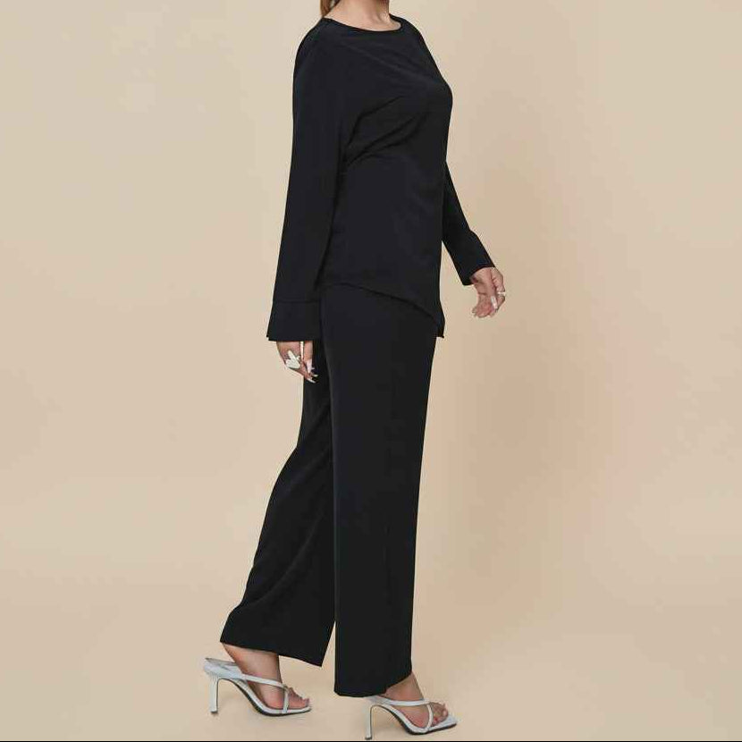Razan Asymmetric Tunic & Trousers Co-ord Set