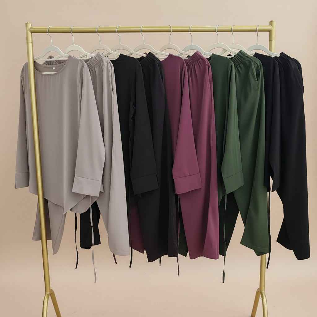 Razan Asymmetric Tunic & Trousers Co-ord Set