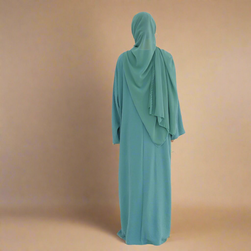 Reem abaya and hijab set with exquisite stitching - Try Modest Limited