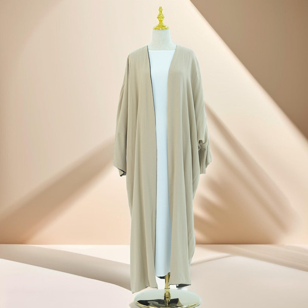 Reversible Double-Sided Kimono Abaya with Split Sleeves - Try Modest Limited