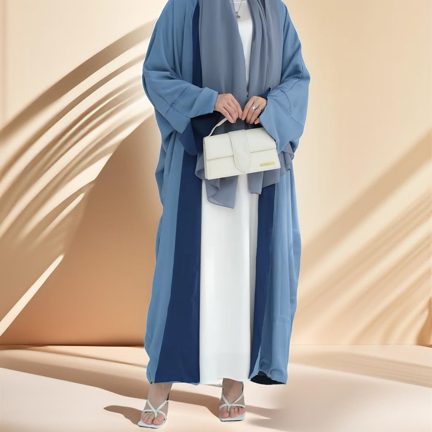 Reversible Double-Sided Kimono Abaya with Split Sleeves - Try Modest Limited 