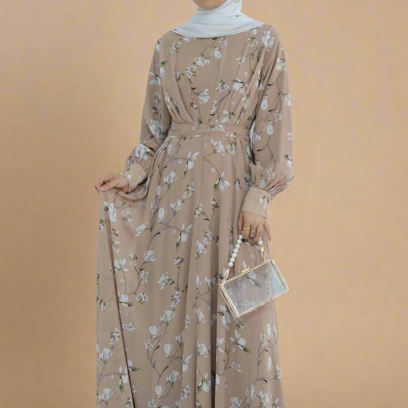 Sahar floral printed maxi dress Try Modest Limited