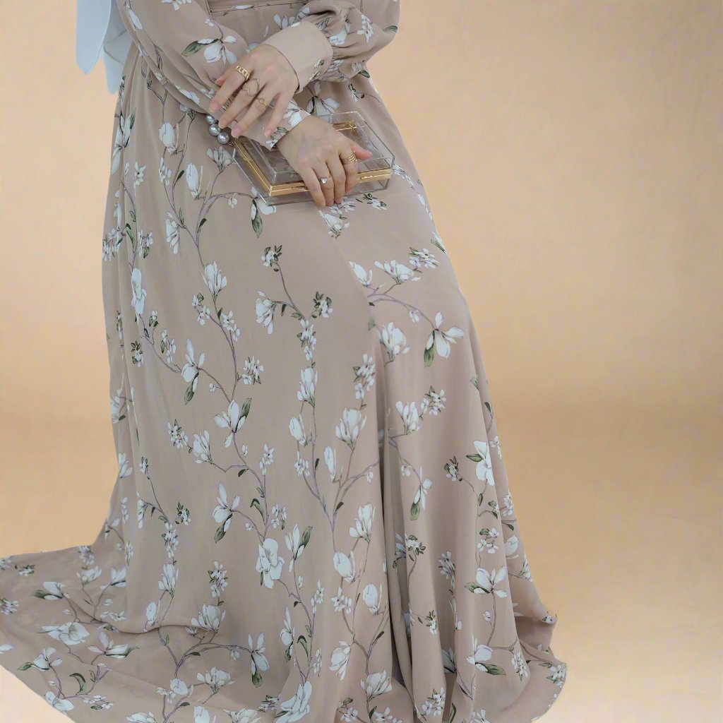 Sahar floral printed maxi dress Try Modest Limited