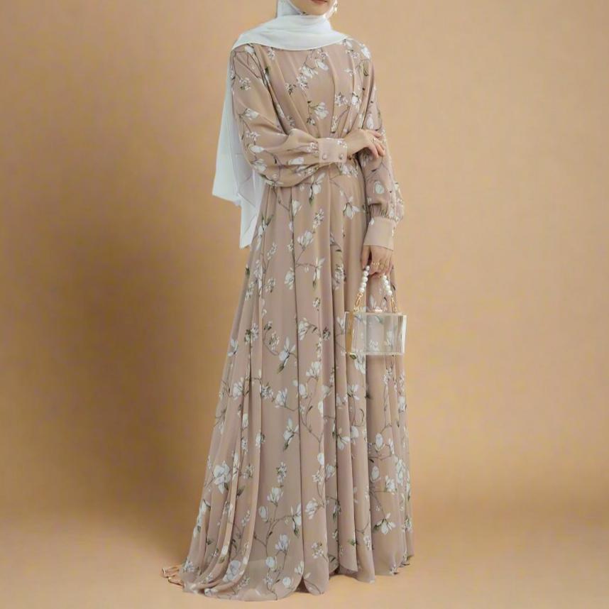 Sahar floral printed maxi dress Try Modest Limited